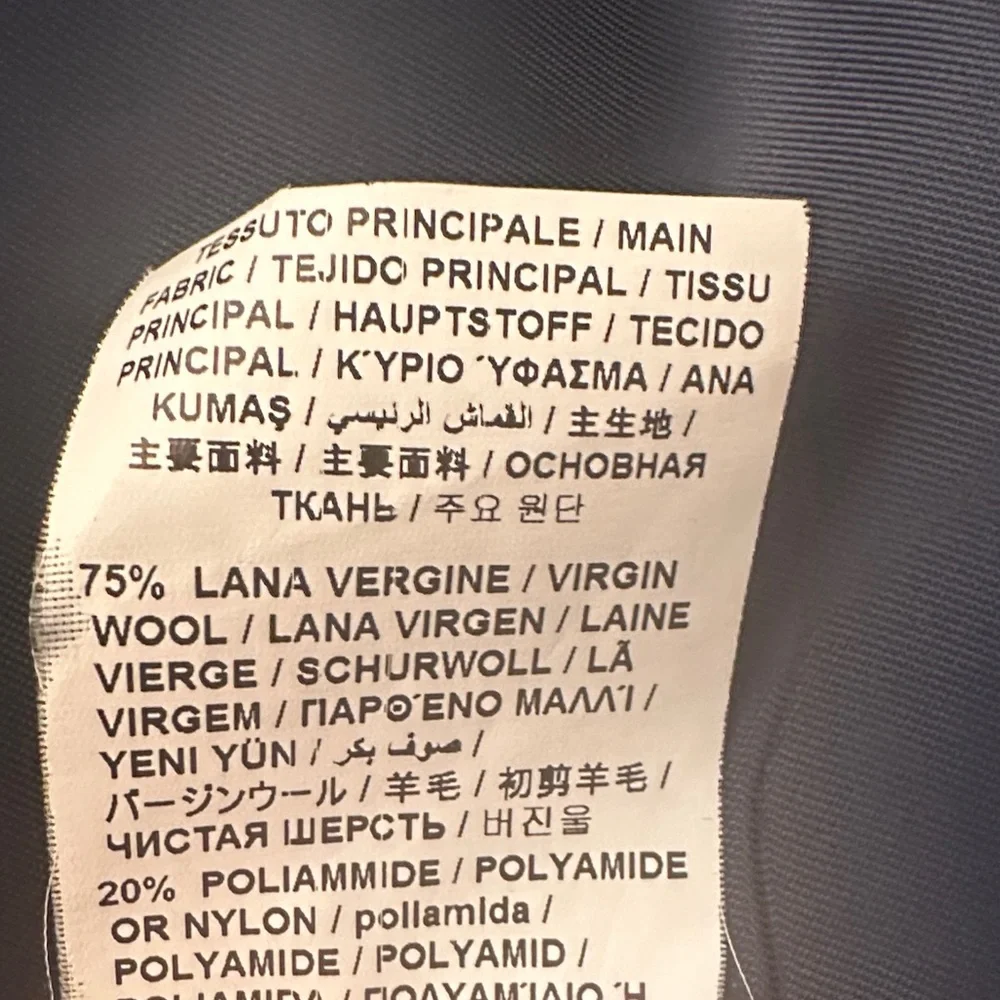 Love Moschino Navy Wool Coat – Classic Tailored Designer Style Size S - Picture 13 of 14